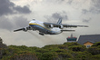 An Antonov An-124-100 is taking off from Barcelona Airport in Barcelona, Spain, on March 2...