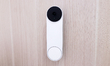 The Nest Doorbell, featuring a lock system and camera from Google's brand, is being exhibi...