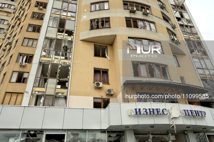 Aftermath of missile attack on Odesa on March 26, 2024