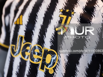 Juventus jersey is seen at a store in Rome, Italy on March 25, 2024. (