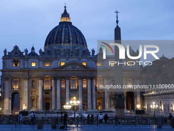 A view of the Saint Peter's Basilica in Rome, Italy on March 25, 2024. (