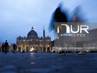 A view of the Saint Peter's Basilica in Rome, Italy on March 25, 2024. (