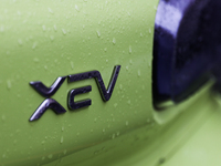 XEV logo is seen on a car in Rome, Italy on March 26, 2024. (