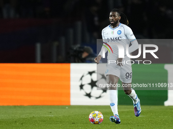Frank Anguissa central midfield of Napoli and Cameroon during the UEFA Champions League 2023/24 round of 16 second leg match between FC Barc... by Jose Breton/NurPhoto