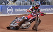 Connor Bailey (Reserve) of Belle Vue 'ATPI' Aces is racing during the Rowe Motor Oil Premi...