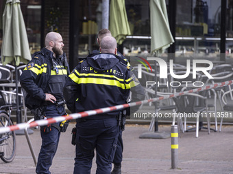 The hostage situation at the Petticoat cafe in Ede, Gelderland, Netherlands, is ending peacefully with the arrest of a suspect. A 28-year-ol...
