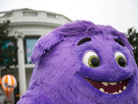 The character 'Blue' from the movie 'If' appears at the 2024 White House Easter Egg Roll on the South Lawn of the White House in Washington,...