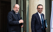 Ministers of Justice Eric Dupond-Moretti (left) and Deputy Minister of the Economy Thomas...