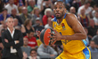 Antonius Cleveland is playing in the match between FC Barcelona and Maccabi Playtika Tel A...