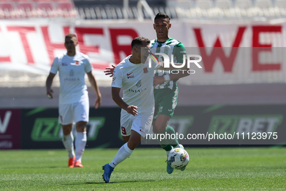 Adrian Santiago Ferraris of Valletta is in action during the Malta BOV Premier League soccer match between Valletta and Floriana at the Nati...