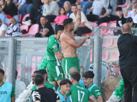 Jake Grech of Floriana is reacting after scoring the second goal for his team during the Malta BOV Premier League soccer match between Valle...