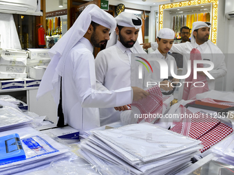 Shoppers are browsing the stalls at the Souq Waqif Traditional Market in preparation for the upcoming Eid al-Fitr, which signifies the concl...