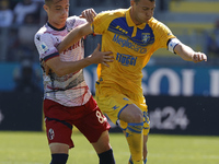 Luca Mazzitelli of Frosinone is in action during the Serie A soccer match between SSC Frosinone Calcio and Bologna FC at Stadio Stirpe in Fr...