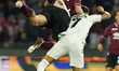Lorenzo Pirola of US Salernitana 1919 is playing during the Serie A TIM match between US S...