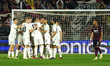 Players from US Sassuolo are celebrating a goal during the Serie A TIM match between US Sa...