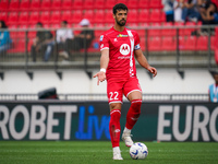 Pablo Mari is playing for AC Monza against SSC Napoli in a Serie A match at U-Power Stadium in Monza, Italy, on April 7, 2024. (