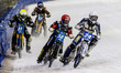 Finland's Max Koivula (24) in white is riding inside Sweden's Stefan Svensson (58) in red,...