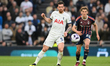 Pierre-Emile Hjbjerg of Tottenham Hotspur is playing during the Premier League match betwe...
