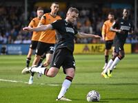 Macaulay Gillesphey of Charlton Athletic is clearing the ball during the Sky Bet League 1 match between Cambridge United and Charlton Athlet...