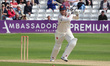 Simon Harmer of Essex is in action during day two of the Vitality County Championship - Di...