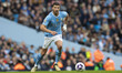 Ruben Dias #3 of Manchester City is playing during the Premier League match between Manche...
