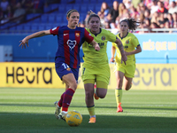 Aitana Bonmati and Lucia Gomez are playing in the match between FC Barcelona and Villarreal CF for week 23 of the Liga F at the Johan Cruyff...