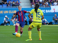 Lucy Bronze is playing in the match between FC Barcelona and Villarreal CF for week 23 of the Liga F at the Johan Cruyff Stadium in Barcelon...