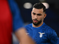 Valentin Castellanos is playing for S.S. Lazio on the 32nd day of the Serie A Championship against U.S. Salernitana at the Olympic Stadium i...