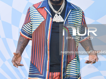 T-Pain arrives at the 7th Annual REVOLVE Festival 2024 during the 2024 Coachella Valley Music And Arts Festival - Weekend 1 - Day 2 held at...