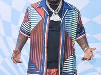 T-Pain arrives at the 7th Annual REVOLVE Festival 2024 during the 2024 Coachella Valley Music And Arts Festival - Weekend 1 - Day 2 held at...