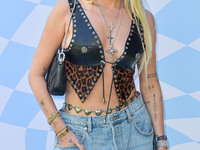 Maeve Reilly arrives at the 7th Annual REVOLVE Festival 2024 during the 2024 Coachella Valley Music And Arts Festival - Weekend 1 - Day 2 he...