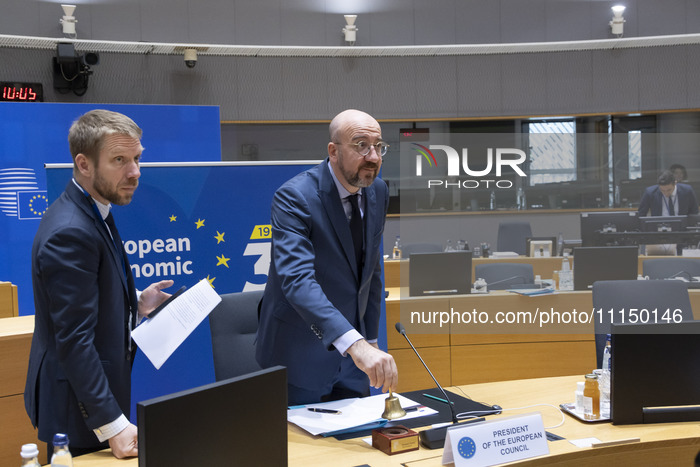President Of The European Council Charles Michel At The European Council 