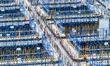 Construction workers are working at the construction site of the Zhangjinggao Yangtze Rive...