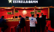 The Estrella Damm logo, representing the Spanish lager beer brand brewed in Barcelona and...