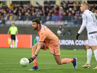 Pietro Terracciano of ACF Fiorentina is playing in the UEFA Europa Conference League 2023/24 quarter-final second leg match between ACF Fior...