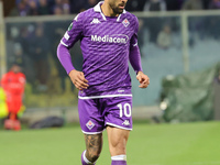 Nolas Gonzalez of ACF Fiorentina is controlling the ball during the UEFA Europa Conference League 2023/24 quarter-final second leg match bet...