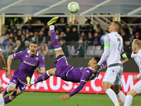Rolando Mandragora of ACF Fiorentina is controlling the ball during the UEFA Europa Conference League 2023/24 quarter-final second leg match...