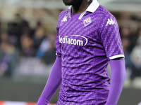 Jonathan Ikone is playing for ACF Fiorentina during the UEFA Europa Conference League 2023/24 quarter-final second leg match between ACF Fio...