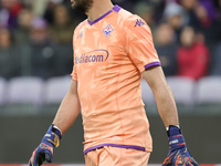 Pietro Terracciano of ACF Fiorentina is playing in the UEFA Europa Conference League 2023/24 quarter-final second leg match against FC Vikto...