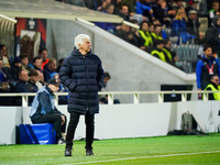 Head coach Gian Piero Gasperini of Atalanta BC is coaching during the UEFA Europa League quarter-finals second leg football match between At...