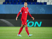Virgil van Dijk of Liverpool FC is playing in the UEFA Europa League quarter-finals second leg football match against Atalanta BC at Gewiss...