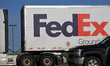 EDMONTON, CANADA - APRIL 17:FedEx container, on April 17, 2024, in Edmonton, Alberta, Can...