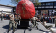Participants and spectators are celebrating Asian culture during the grand parade at the 2...