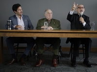 From left to right, Victor Gonzalez (father), Dr. Simi, the founder of Farmacias Similares; Victor Gonzalez Herrera (son), the executive pre...