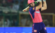 Rajasthan Royals batter Jos Buttler is playing a shot during the Indian Premier League (IP...