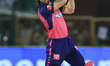 Rajasthan Royals batter Jos Butler is playing a shot during the Indian Premier League (IPL...