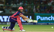 Rajasthan Royals batter Jos Buttler is playing a shot during the Indian Premier League (IP...