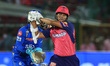 Rajasthan Royals batter Yashasvi Jaiswal is playing a shot during the Indian Premier Leagu...
