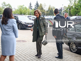 Queen Sofia of Spain attends the 36th Global Conference of Alzheimer's Disease Internationa Krakow, Poland on April 24, 2024. The ADI confer...
