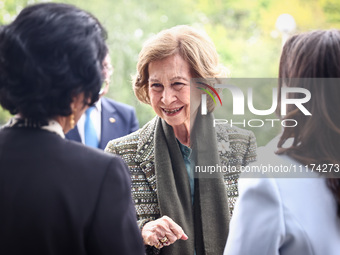 Queen Sofia of Spain attends the 36th Global Conference of Alzheimer's Disease Internationa Krakow, Poland on April 24, 2024. The ADI confer...